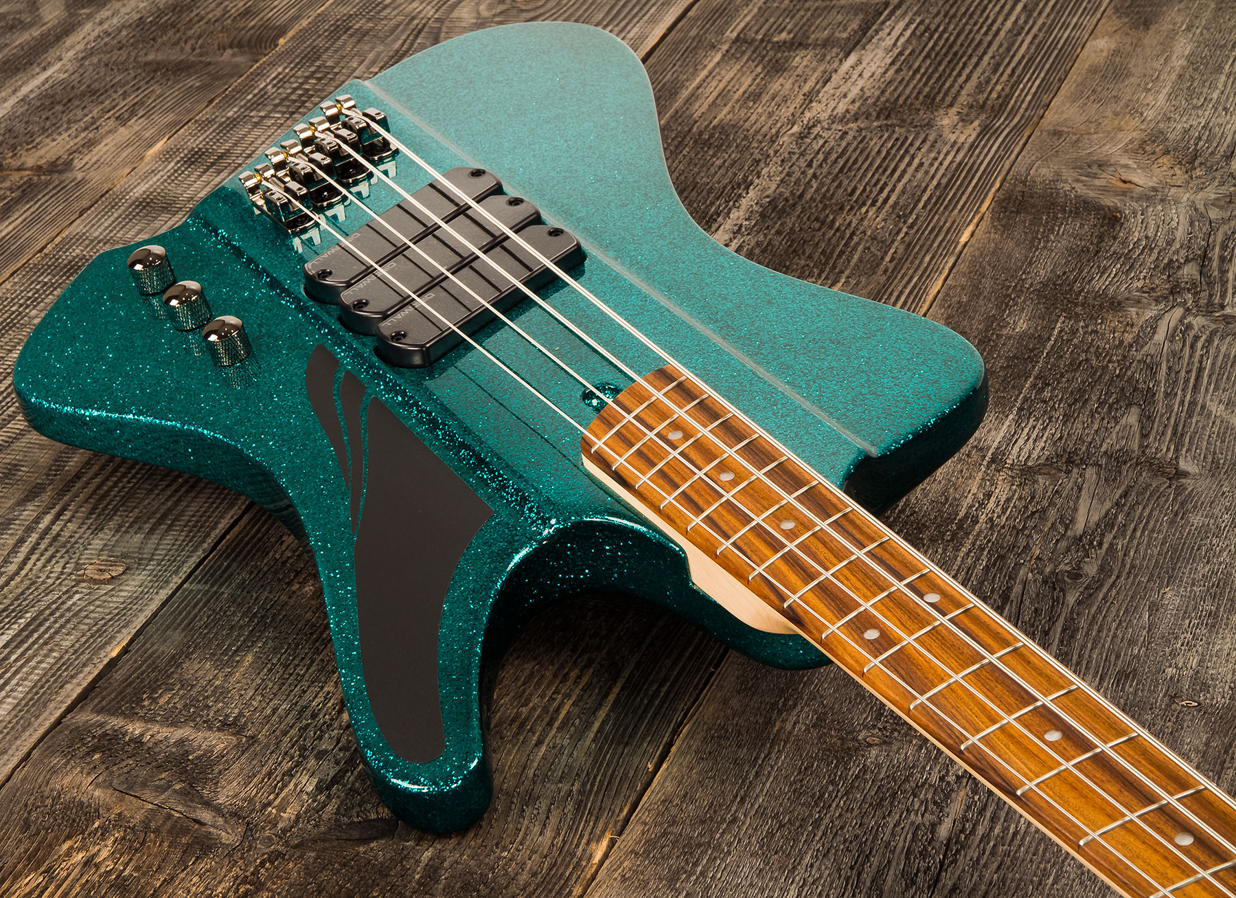 Dingwall D-roc Standard 4c 3-pickups Pf - Aquamarine Metalflake - Bajo eléctrico de cuerpo sólido - Variation 1