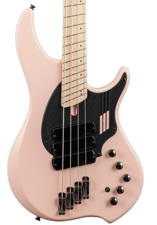 Bajo eléctrico de cuerpo sólido Dingwall Adam Nolly Getgood NG3 3-Pickups - Matte Shell Pink