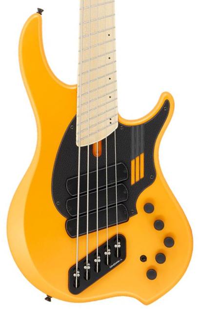 Bajo eléctrico de cuerpo sólido Dingwall Adam Nolly Getgood NG3 3-Pickups (5-String, MN) - Matte Lambo Orange