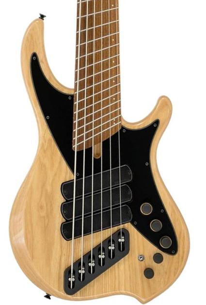 Bajo eléctrico de cuerpo sólido Dingwall Nashville Combustion 3-Pickups (6-String, PF) - natural
