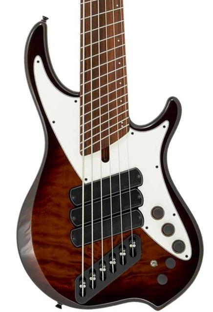 Bajo eléctrico de cuerpo sólido Dingwall Nashville Combustion 3-Pickups (6-String, PF) - vintage burst