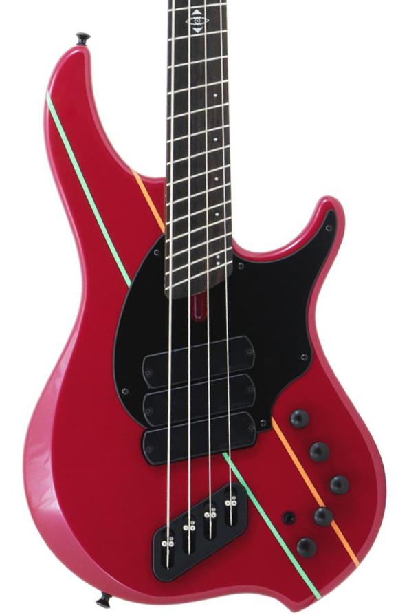 Bajo eléctrico de cuerpo sólido Dingwall John Taylor Rio Dream JT3 Ltd - Cranberry pearl