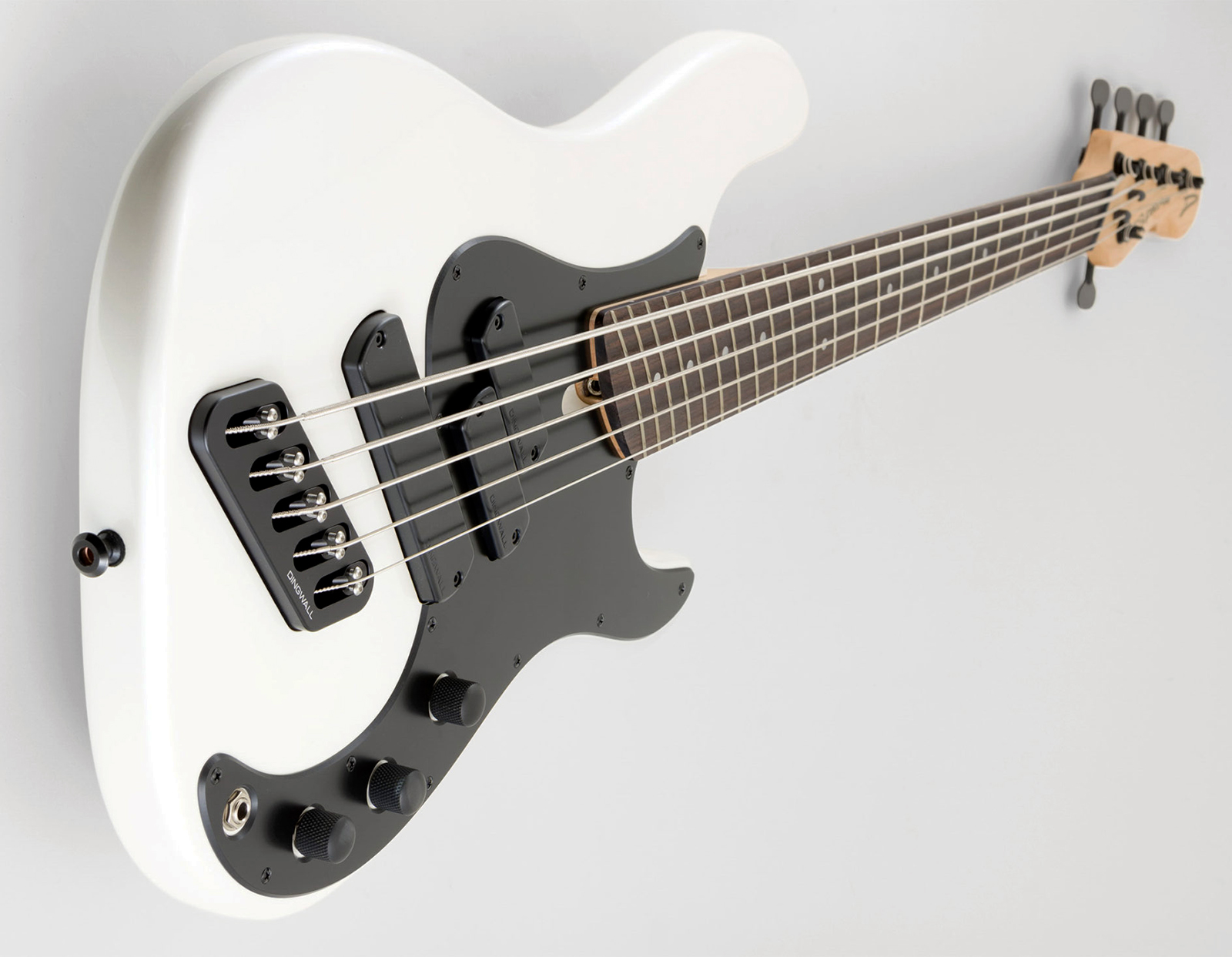 Dingwall Super P Sp1 5c Rw - Gloss Ducati Pearl White - Bajo eléctrico de cuerpo sólido - Variation 1