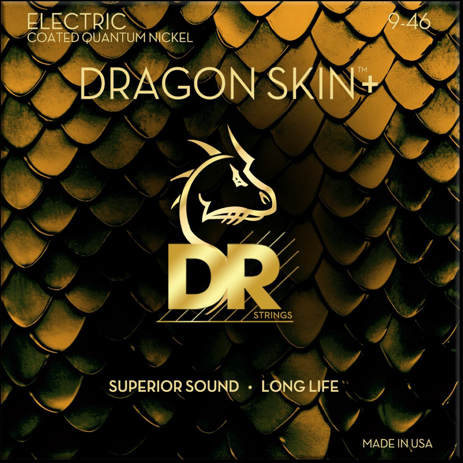 Dr Jeu De 6 Cordes Dragon Skin+ Core Technology Coated Wrap 9-46 - Cuerdas guitarra eléctrica - Main picture