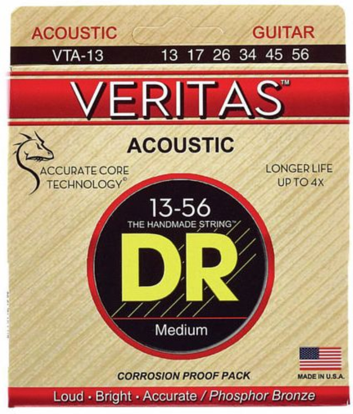 Dr Vta-13 Veritas Phosphore Bronze Acoustic Guitar 6c 13-56 - Cuerdas guitarra acústica - Main picture