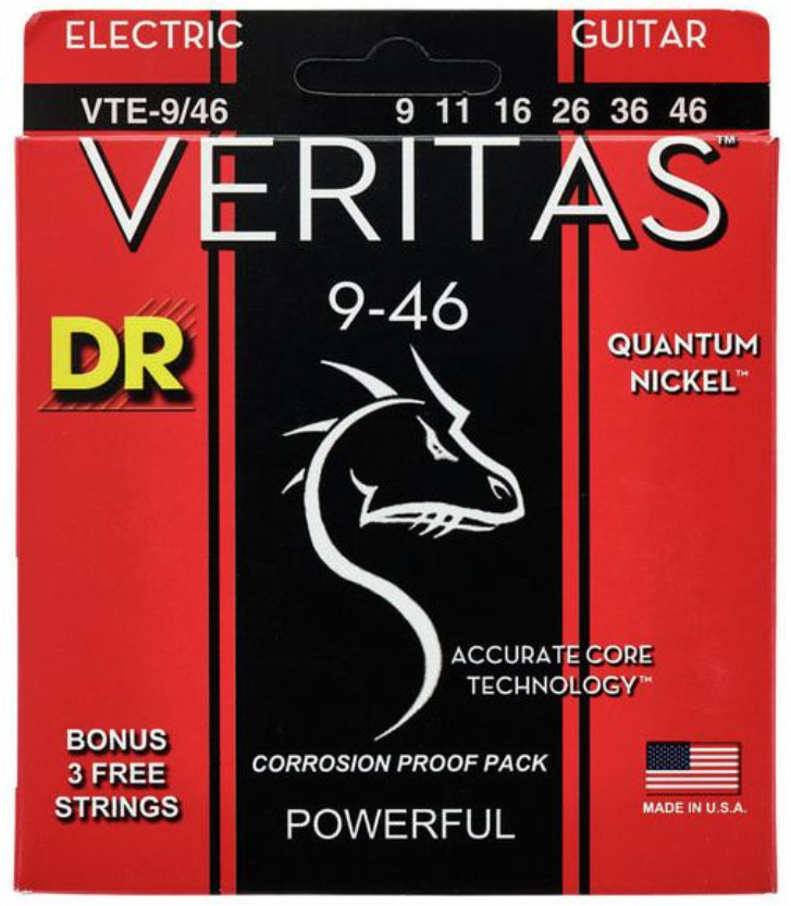 Dr Vte-9/46 Veritas Electric Guitar 6c 9-46 - Cuerdas guitarra eléctrica - Main picture