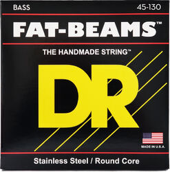 Cuerdas para bajo eléctrico Dr FAT-BEAMS Stainless Steel 45-130 - Juego de 5 cuerdas