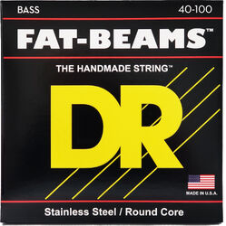 Cuerdas para bajo eléctrico Dr FAT-BEAMS Stainless Steel 40-100 - Juego de 4 cuerdas
