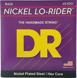 Cuerdas para bajo eléctrico Dr LO-RIDER Nickel Plated Steel 45-100 - Juego de 4 cuerdas