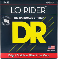 Cuerdas para bajo eléctrico Dr LO-RIDER Stainless Steel 45-100 - Juego de 4 cuerdas