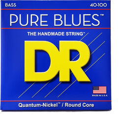 Cuerdas para bajo eléctrico Dr Pure Blues Quantum Nickel 40-100 - Juego de 4 cuerdas