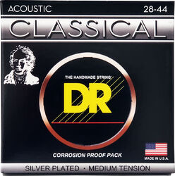 Cuerdas guitarra clásica nylon Dr RNS-PLUS Classical Medium (28/44) - Juego de cuerdas