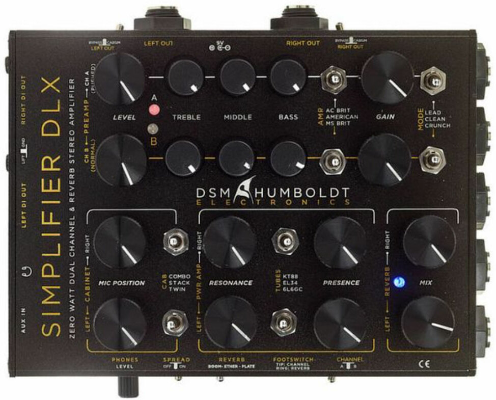 Dsm Humboldt Simplifier Dlx Zero Watt Dual Channel & Reverb Stereo Amplifier - Caja DI - Main picture