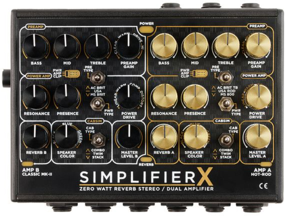 Dsm Humboldt Simplifier X Zero Watt Reverb Stereo Guitar Amp - Simulacion de modelado de amplificador de guitarra - Main picture