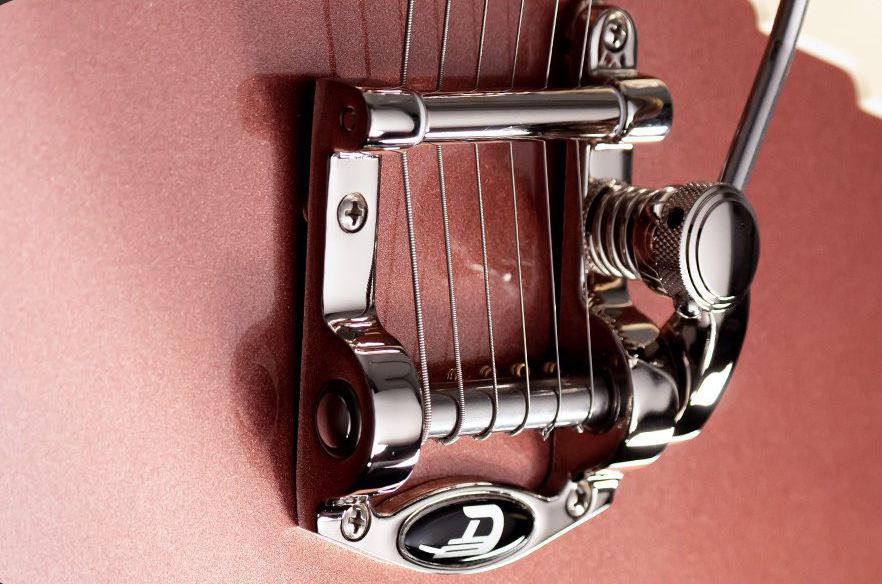 Duesenberg Bros. Landreth Joey's Guitar Signature  Rw Trem - Sunset Rose - Guitarra electrica retro rock - Variation 5