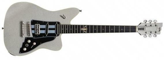 Duesenberg Dave Baksh Signature Alliance Hss Ht Rw - White Sparkle - Guitarra electrica retro rock - Main picture