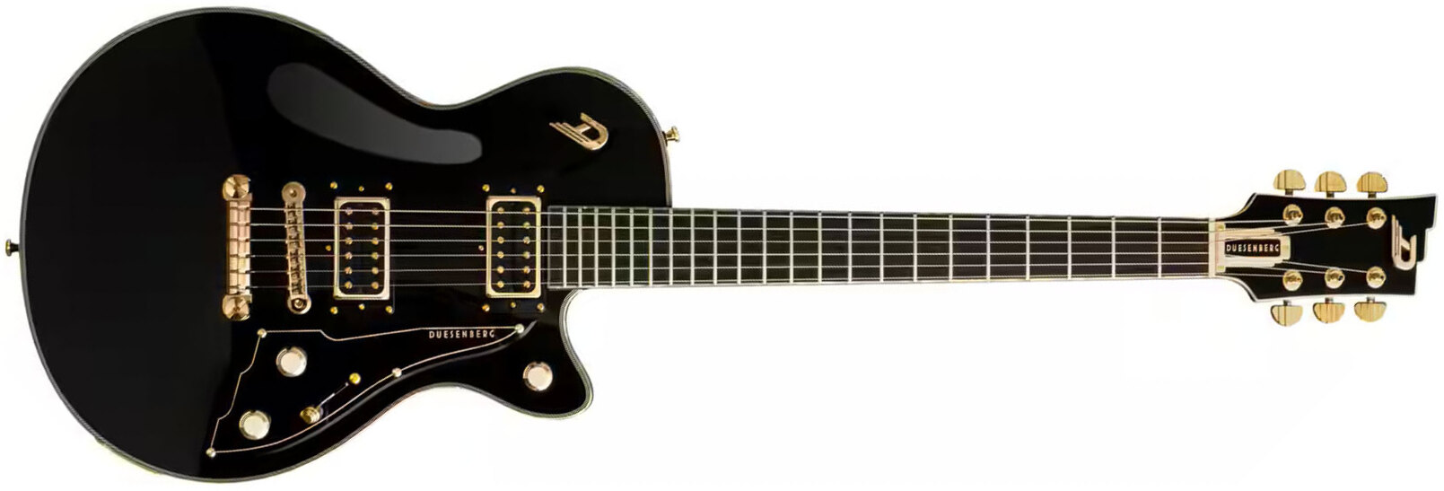 Duesenberg Fantom A 2h Ht Eb - Black - Guitarra eléctrica de corte único. - Main picture