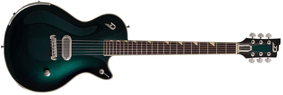Duesenberg Jeff Darosa Alliance Signature 1h Ht Rw - Catalina Green Burst - Guitarra eléctrica de corte único. - Main picture
