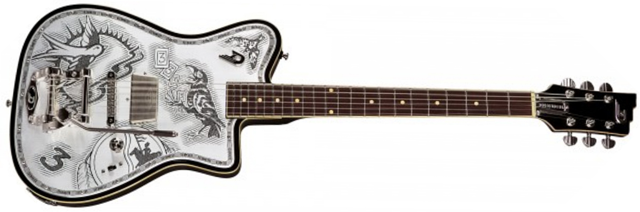Duesenberg Johnny Depp Alliance S Trem Rw - Aluminium Plate - Guitarra eléctrica de autor - Main picture
