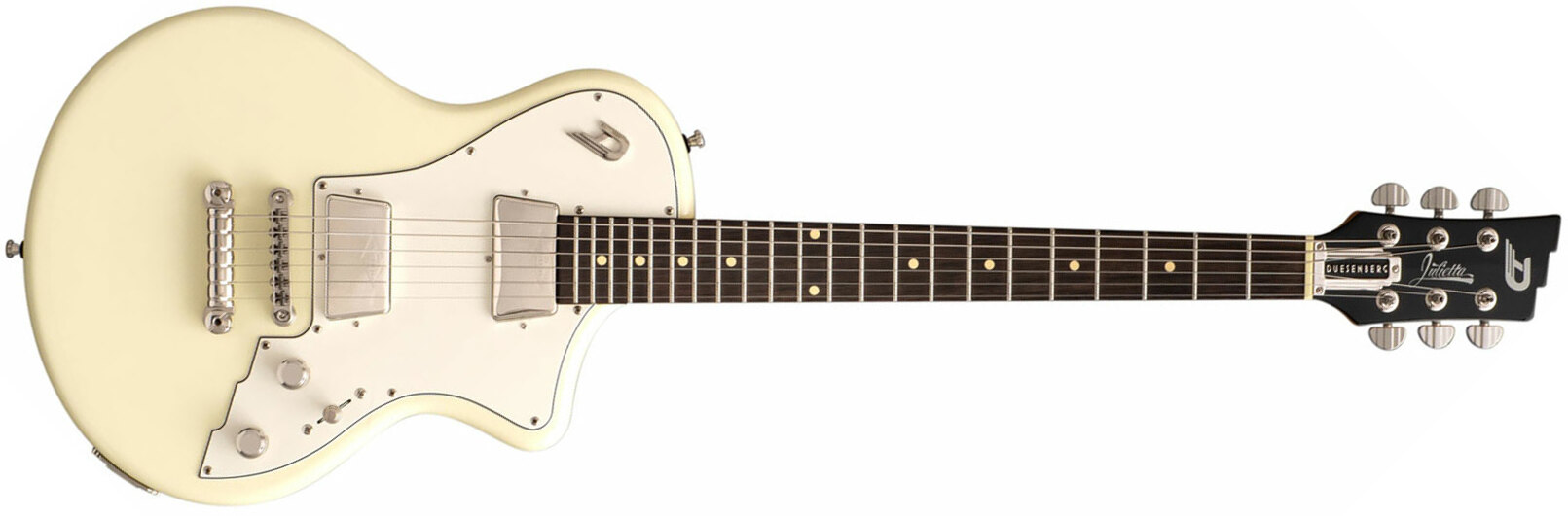 Duesenberg Julietta 2h Ht Rw - Vintage White - Guitarra eléctrica de corte único. - Main picture