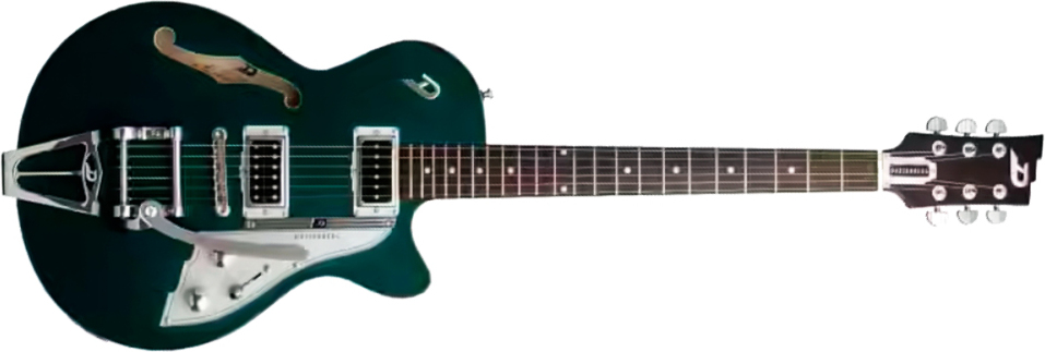 Duesenberg Starplayer Cbr Hs Trem Bigsby Rw - Catalina Green - Guitarra eléctrica semi caja - Main picture