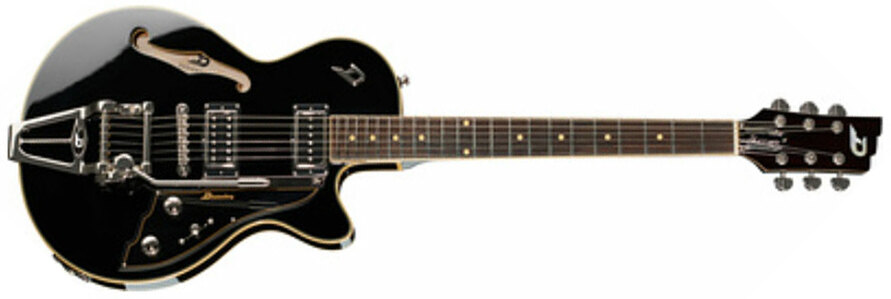 Duesenberg Starplayer Iii Hs Trem Rw - Black - Guitarra eléctrica semi caja - Main picture