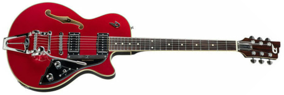 Duesenberg Starplayer Iii Hs Trem Rw - Catalina Red - Guitarra eléctrica semi caja - Main picture