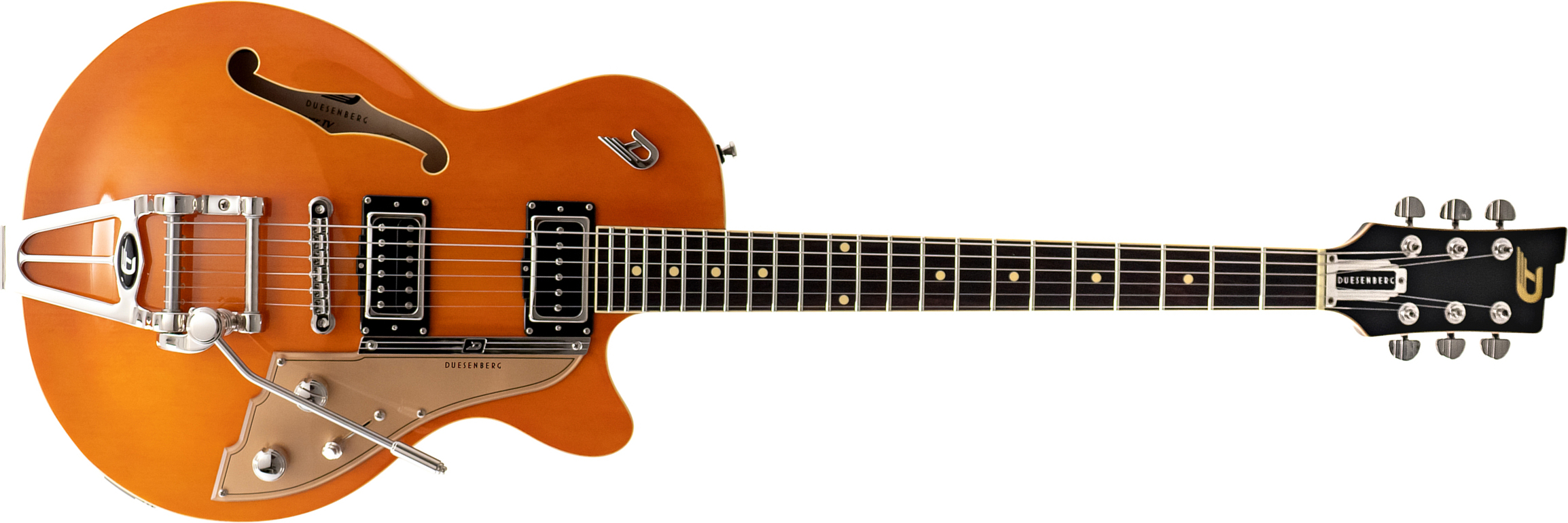 Duesenberg Starplayer Tv Hs Trem Rw - Vintage Orange - Guitarra eléctrica semi caja - Main picture