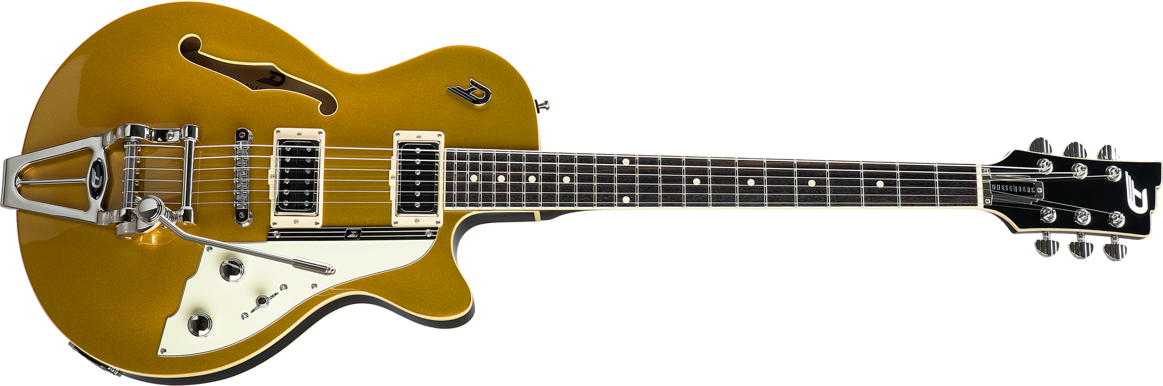 Duesenberg Starplayer Tv Hs Trem Rw - Gold Top - Guitarra eléctrica semi caja - Main picture