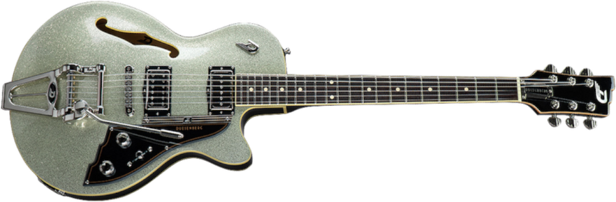 Duesenberg Starplayer Tv Hs Trem Rw - Silver Sparkle - Guitarra eléctrica semi caja - Main picture