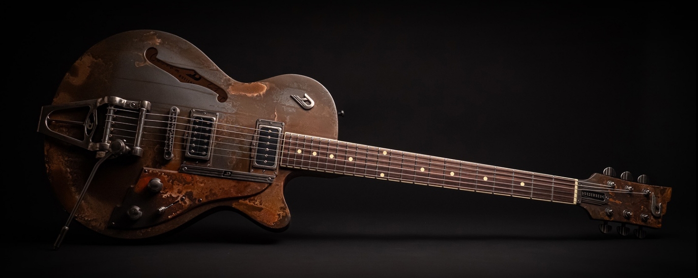 Duesenberg Custom Shop Starplayer Tv Hs Trem Rw - Rusty Relic - Guitarra eléctrica semi caja - Variation 2