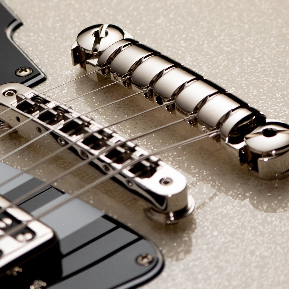 Duesenberg Dave Baksh Signature Alliance Hss Ht Rw - White Sparkle - Guitarra electrica retro rock - Variation 1