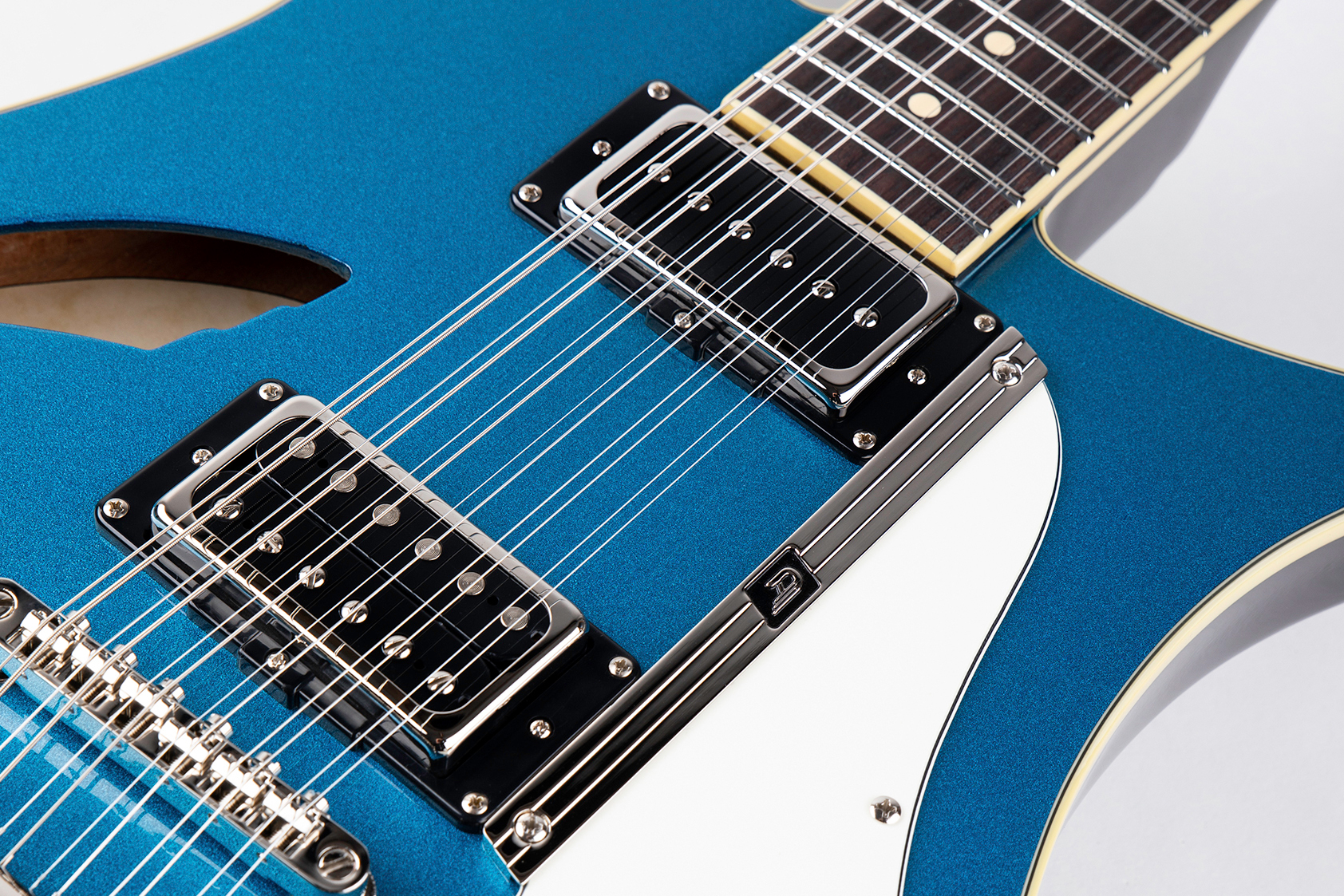 Duesenberg Double Cat Hs Trem Rw - Catalina Blue - Guitarra eléctrica semi caja - Variation 2