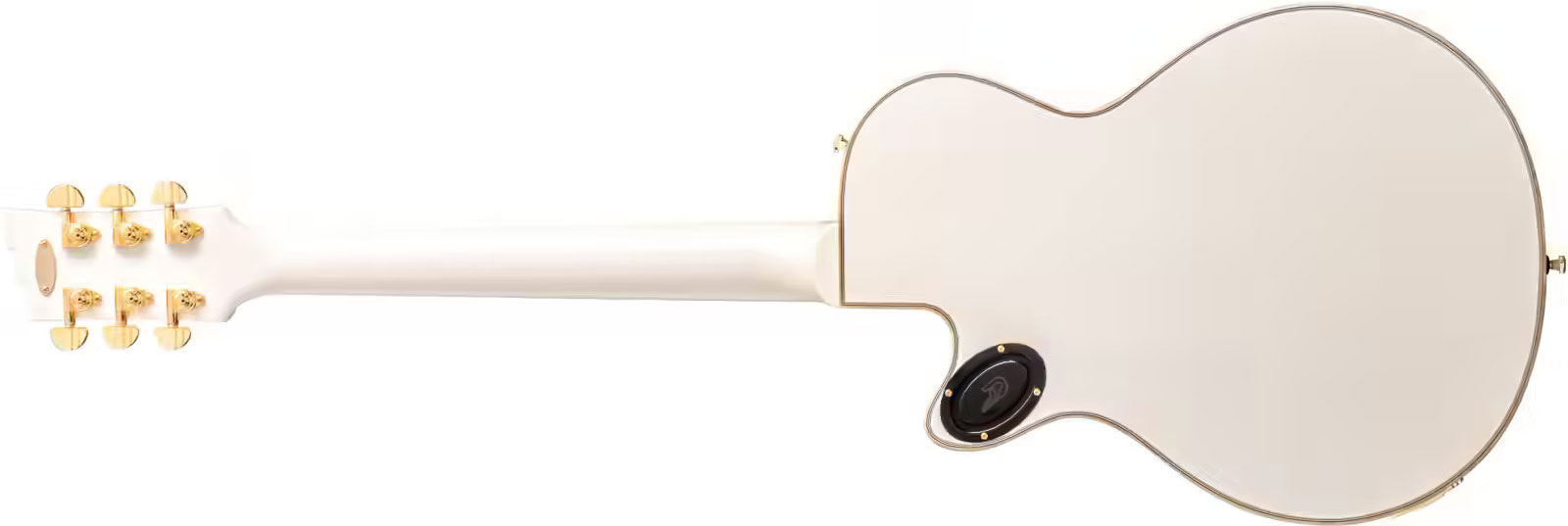 Duesenberg Fantom A 2h Ht Eb - Aged White - Guitarra eléctrica de corte único. - Variation 1