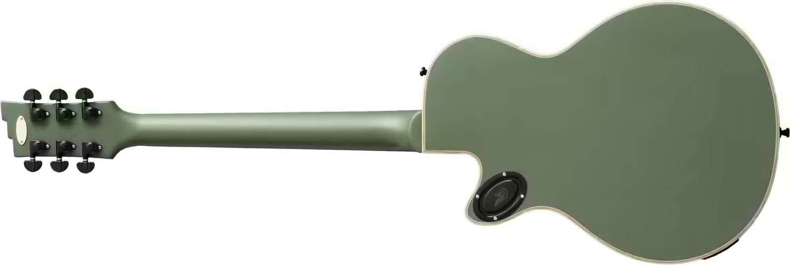 Duesenberg Fantom A 2h Ht Eb - Matte Olive - Guitarra eléctrica de corte único. - Variation 1
