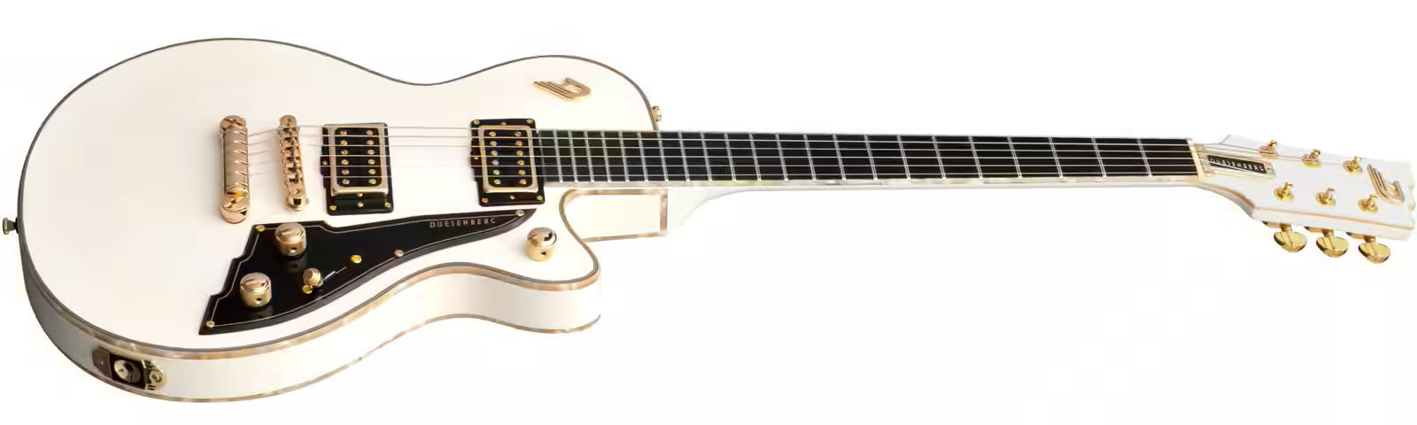 Duesenberg Fantom A 2h Ht Eb - Aged White - Guitarra eléctrica de corte único. - Variation 2