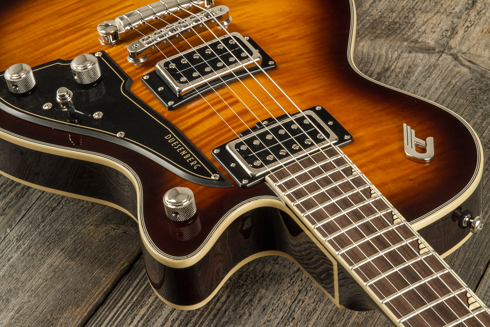 Duesenberg Fantom S 2h Ht Rw - Light Antique Burst - Guitarra eléctrica de corte único. - Variation 6