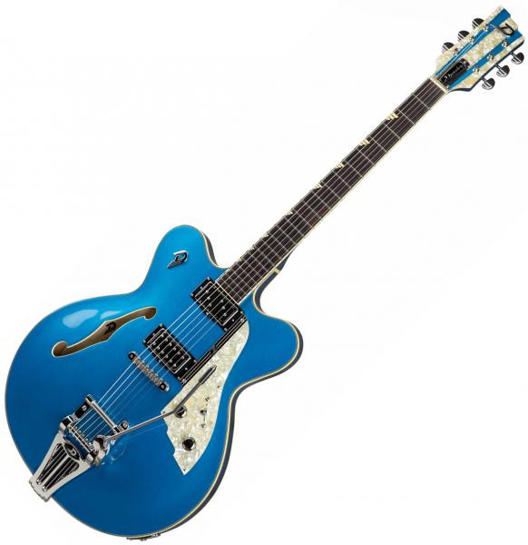 Guitarra eléctrica semi caja Duesenberg Fullerton Elite CC - Catalina blue