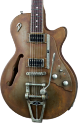 Guitarra eléctrica semi caja Duesenberg Custom Shop Starplayer TV - Rusty steel