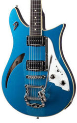 Guitarra eléctrica semi caja Duesenberg Double Cat - Catalina blue