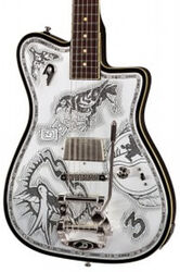 Guitarra eléctrica de autor Duesenberg Johnny Depp Alliance - Aluminium plate