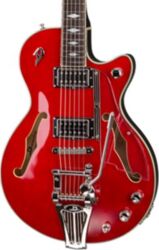 Guitarra eléctrica semi caja Duesenberg STARPLAYER TV DELUXE - Crimson red