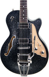Guitarra eléctrica semi caja Duesenberg Starplayer TV - Black sparkle