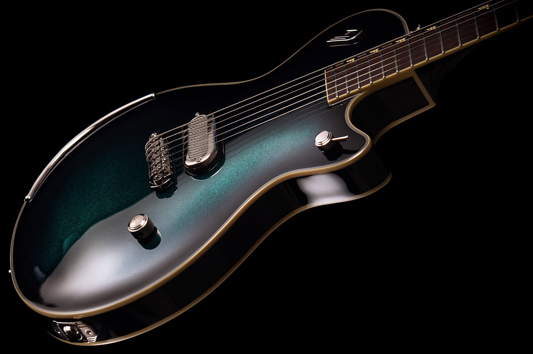 Duesenberg Jeff Darosa Alliance Signature 1h Ht Rw - Catalina Green Burst - Guitarra eléctrica de corte único. - Variation 1