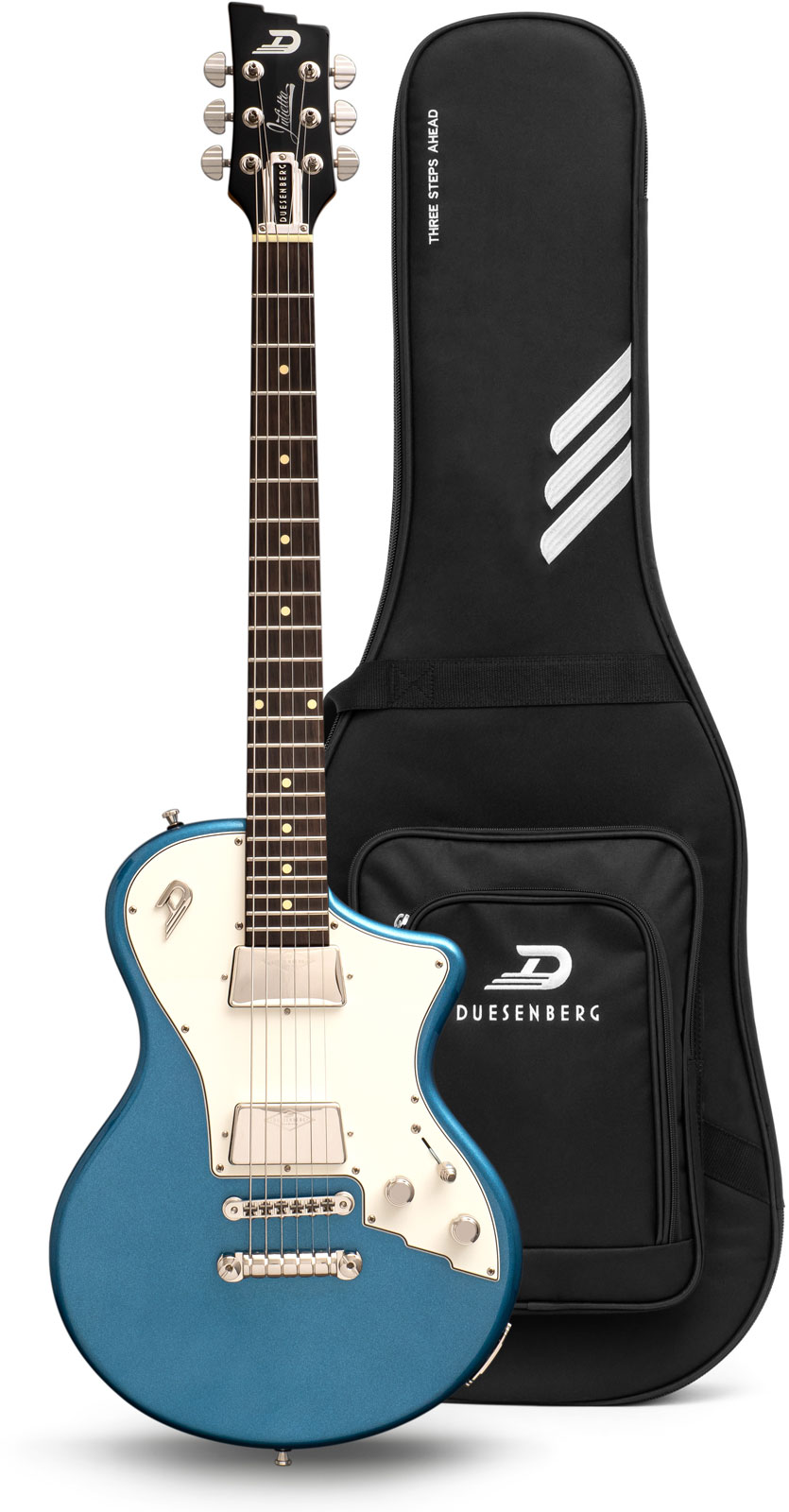 Duesenberg Julietta 2h Ht Rw - Catalina Blue - Guitarra eléctrica de corte único. - Variation 3