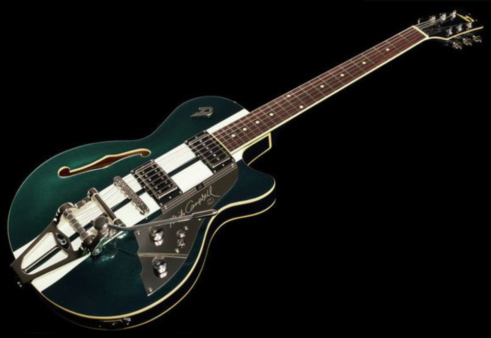 Duesenberg Mike Campbell Starplayer Tv 40th Ann. Alliance Signature Hs Trem Rw - Metallic Racing Green - Guitarra eléctrica semi caja - Variation 3