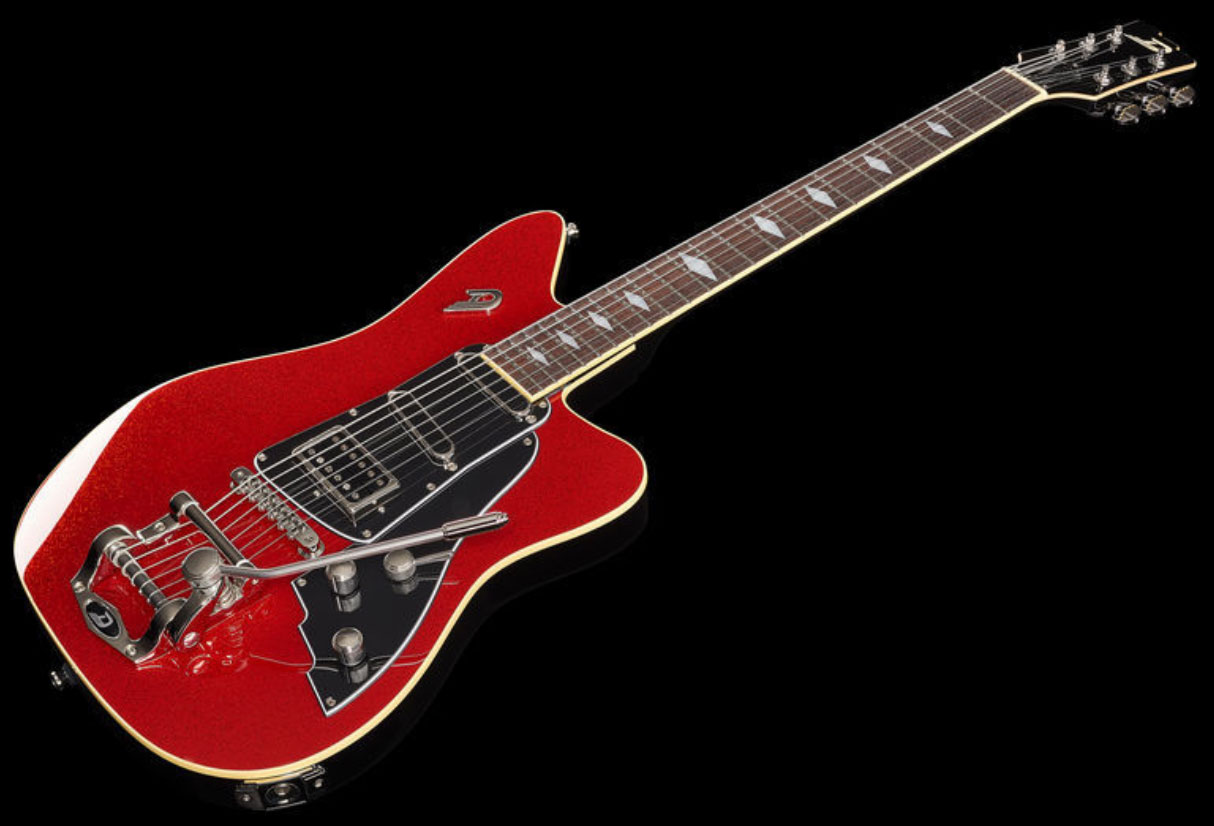 Duesenberg Paloma Hss Trem Rw - Red Sparkle - Guitarra eléctrica de corte único. - Variation 1