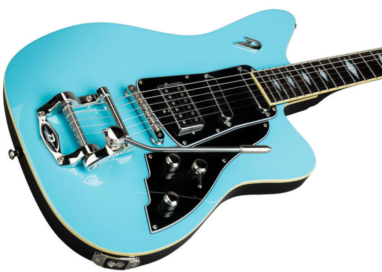 Duesenberg Paloma Hss Trem Rw - Narvik Blue - Guitarra eléctrica de corte único. - Variation 1