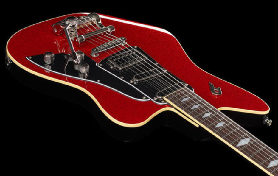 Duesenberg Paloma Hss Trem Rw - Red Sparkle - Guitarra eléctrica de corte único. - Variation 2