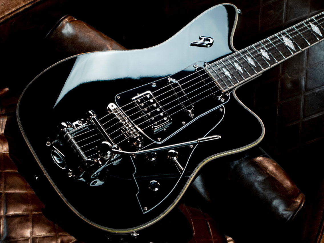 Duesenberg Paloma Hss Trem Rw - Black - Guitarra eléctrica de corte único. - Variation 2